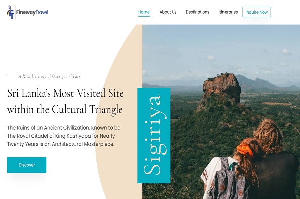 Screenshot of FinewayTravel