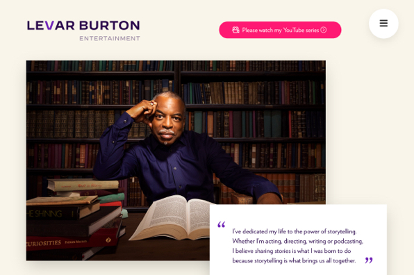 Screenshot of LeVar Burton